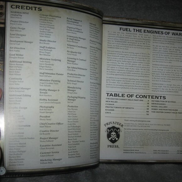 Warmachine RPG Softcover Book Wrath 2409A6 - Picture 5 of 8